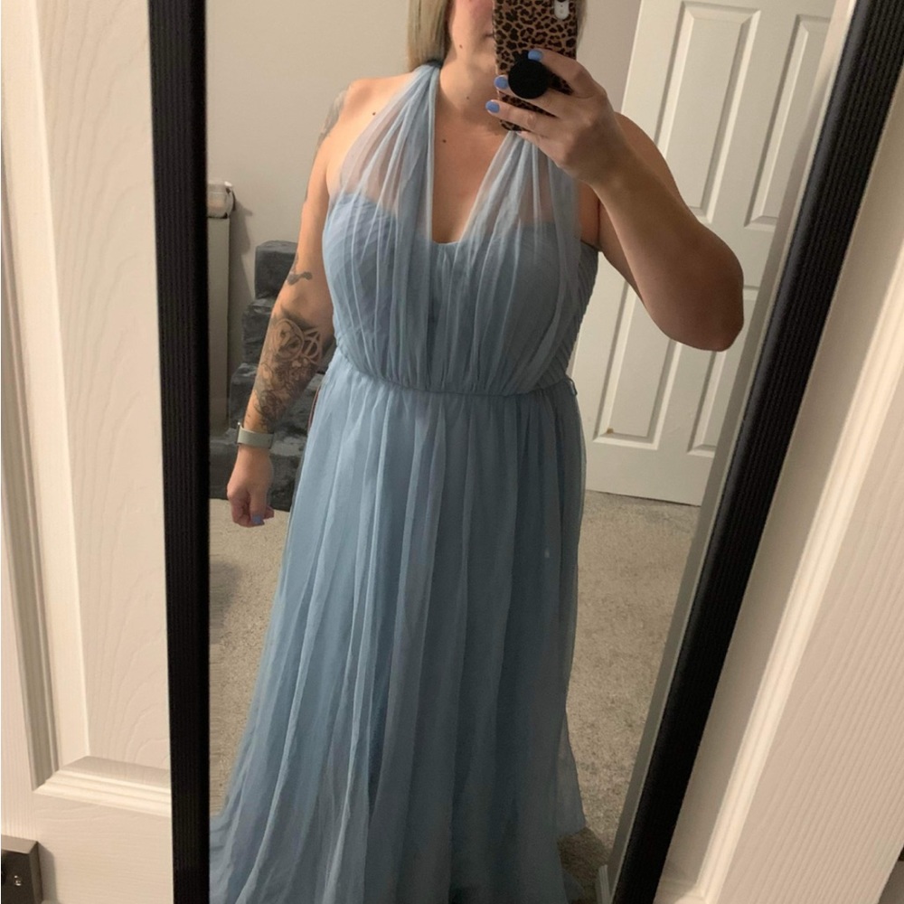 Birdy Grey- Christina Convertible Tulle Dress NWT in Dusty Blue XL